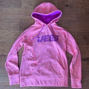 JEGS neon pink hoodie sz Sm